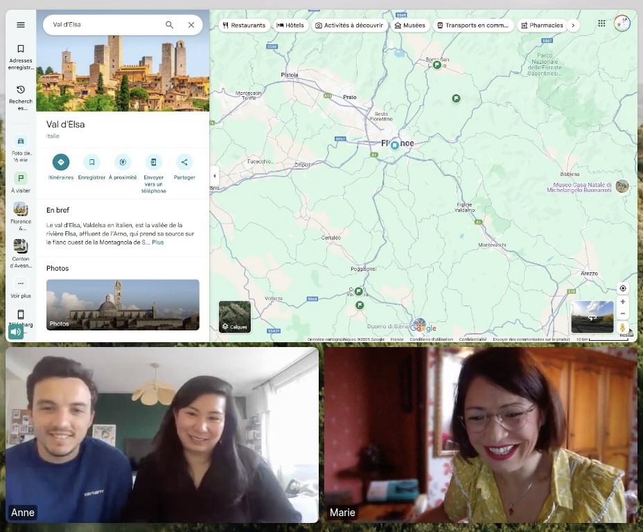 Illustration d'un échange en visio avec un expert local
